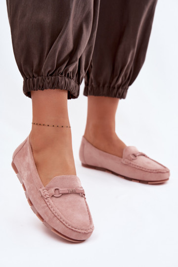 Mocassins Dames plat roze Olisa