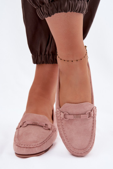 Mocassins Appartement pour femmes couleur rose Olisa 2