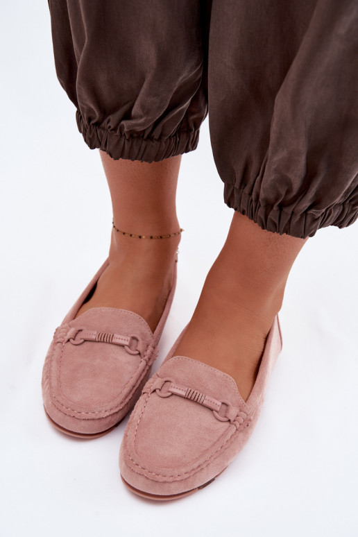 Mocassins Dames plat roze Olisa