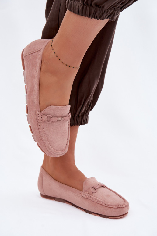 Mocassins Dames plat roze Olisa