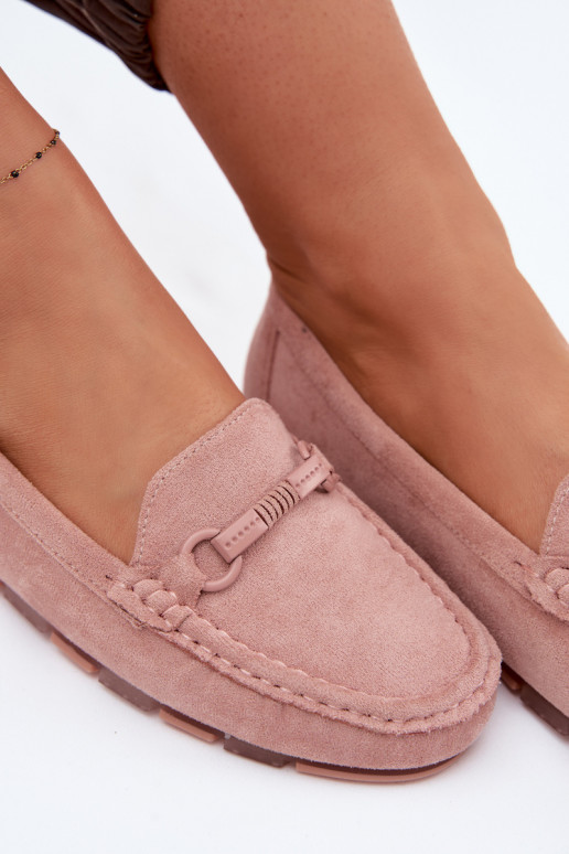 Mocassins Dames plat roze Olisa