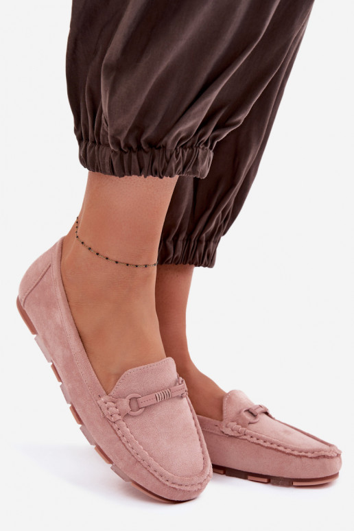 Mocassins Dames plat roze Olisa