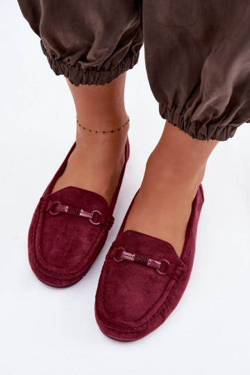 Mocassins Appartement pour femmes Bourgogne Olisa