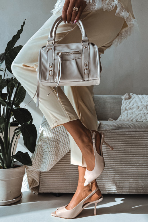 Damensandalen mit dünnen Absätzen Beige Sevina