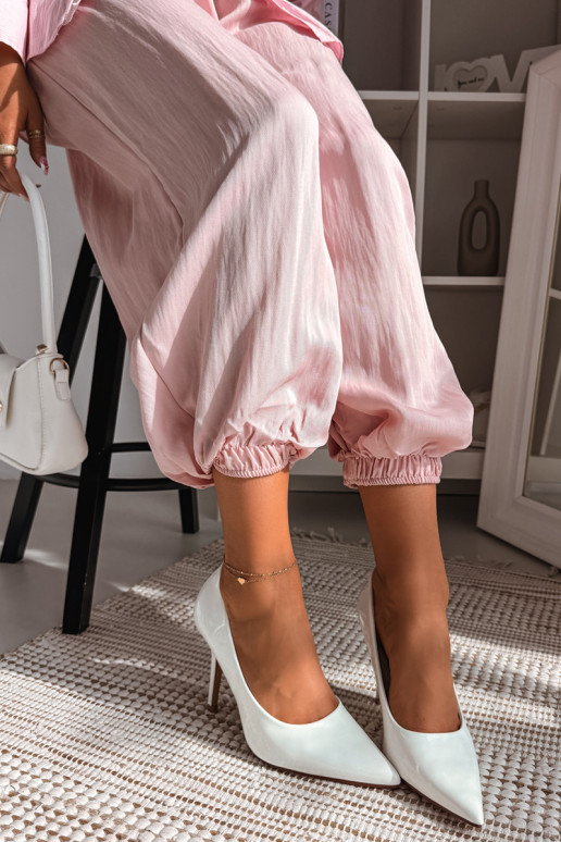 Talons hauts vernis classiquesImitacji Skóry couleur blanche Odira