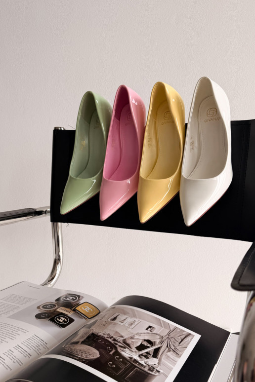 Talons hauts vernis classiquesImitacji Skóry couleur jaune Odira