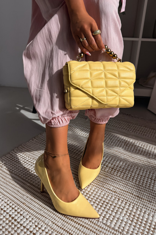 Talons hauts vernis classiquesImitacji Skóry couleur jaune Odira