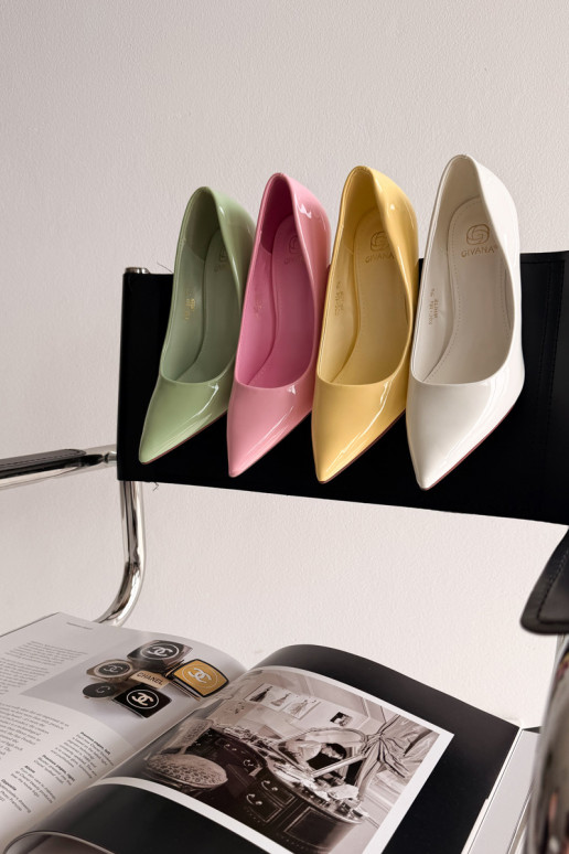 Talons hauts vernis classiquesImitacji Skóry couleur rose Odira