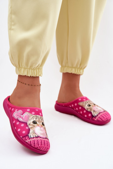 Hausschuhe Feminin KätzchenGumą BalonoZuą Inblu EC000093 pinke Farbe