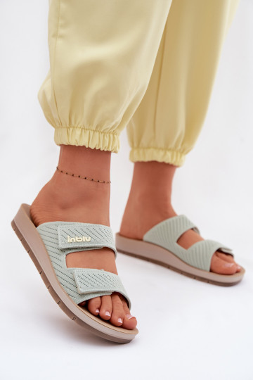 Chaussons femmes INBLU AG000015 couleur verte 2