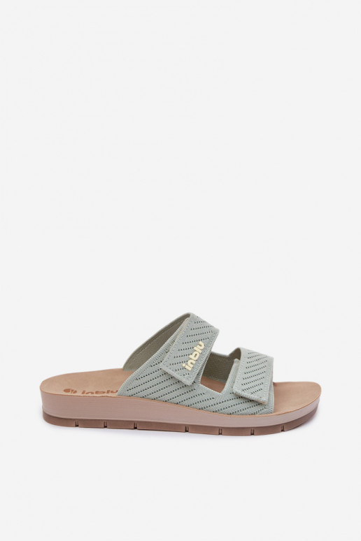 Pantoufles pour femmes INBLU AG000015 couleur verte