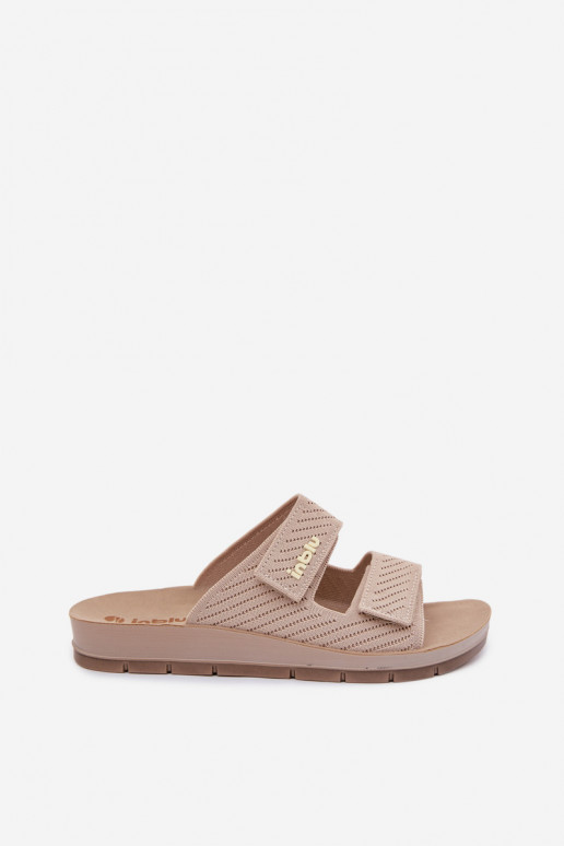 Pantoufles pour femmes INBLU AG000015 beige