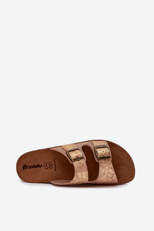 Damenhausschuhe mit Schnallen Inblu CP000063 Beige