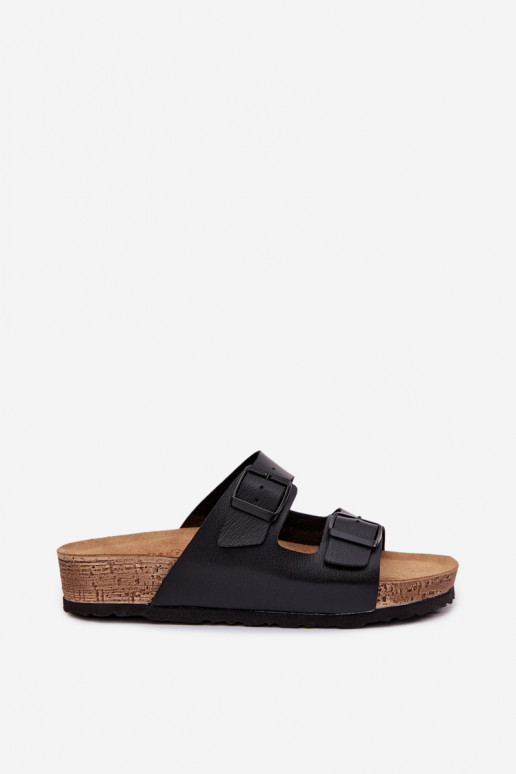 Damespantoffels met gespen Inblu NM000039 zInart