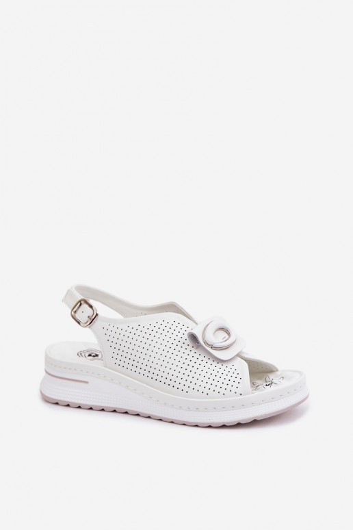 Sandales pour femmes Féminin Avec des décorations Detalem couleur blanche Deliva