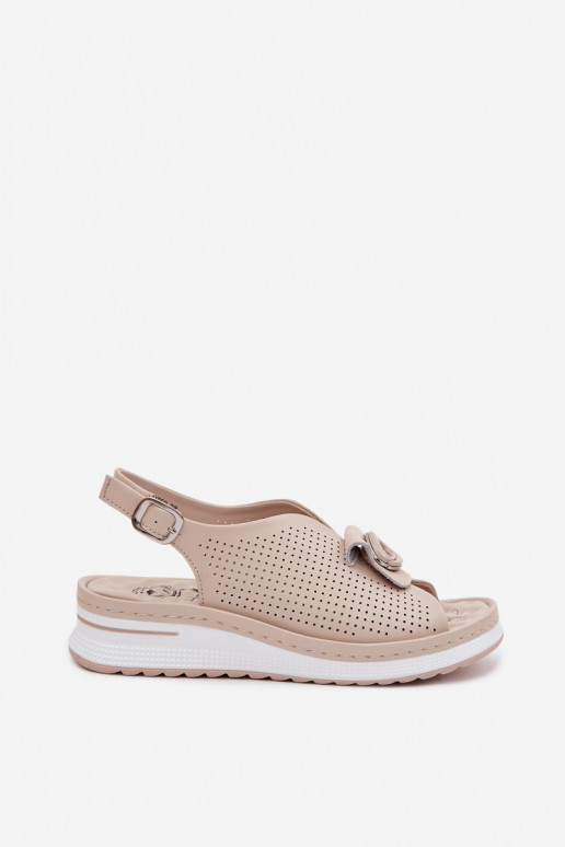 Sandales pour femmes Féminin Avec des décorations Detalem beige Deliva
