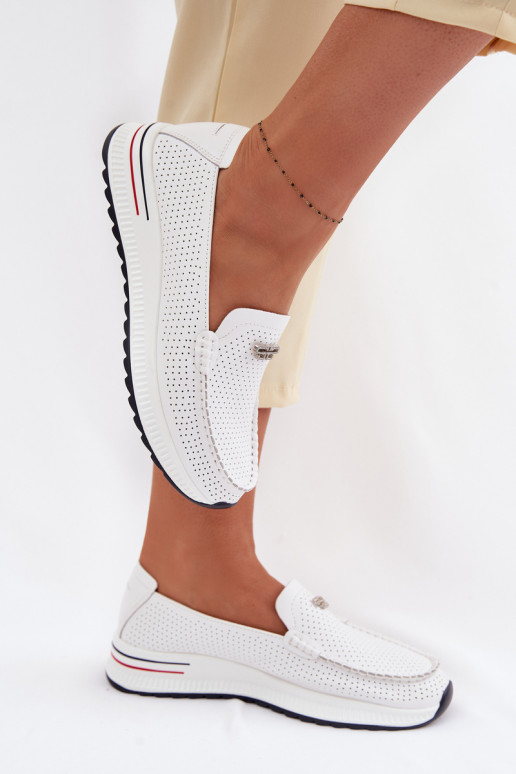 dames mocassinsOpturalnej Skóry Initte kleur Demela