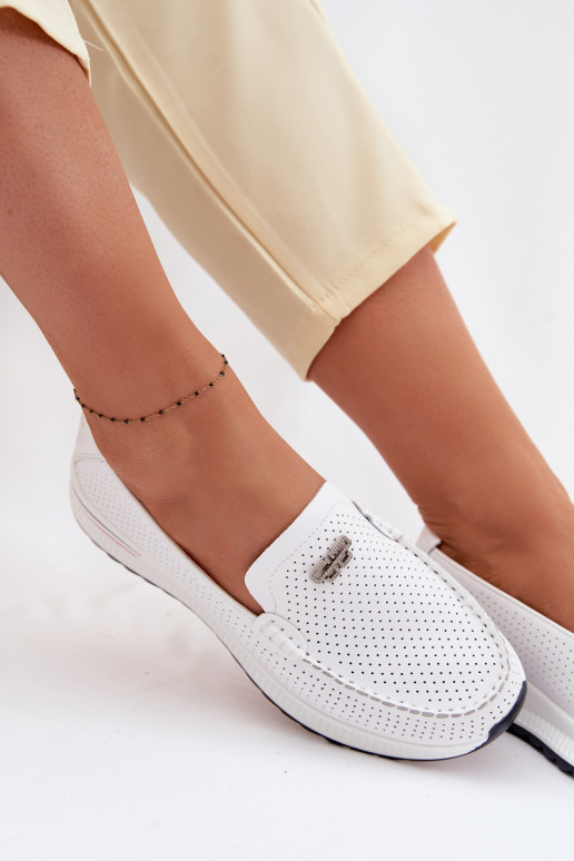 dames mocassinsOpturalnej Skóry Initte kleur Demela