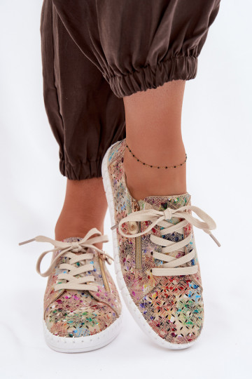 Chaussures en daim ajourées pour femmes Kamelia de différentes couleurs 2