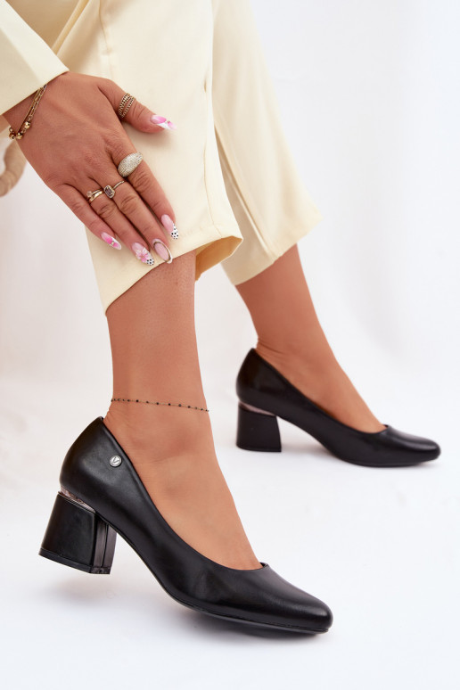 Schuhe mit Absätzen Vinceza 62292 schZuarze Farbe