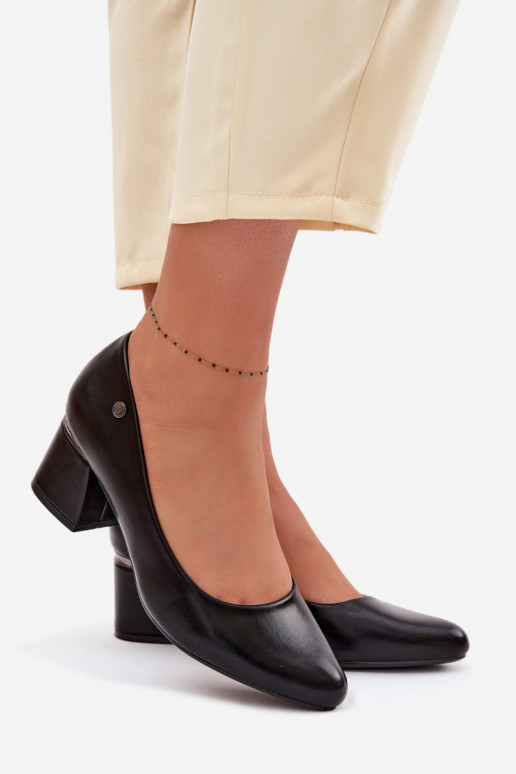 Chaussures avec des talons Vinceza 62292 couleur noire