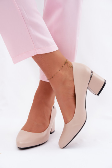Chaussures à talons couleur sable Vinceza 62292