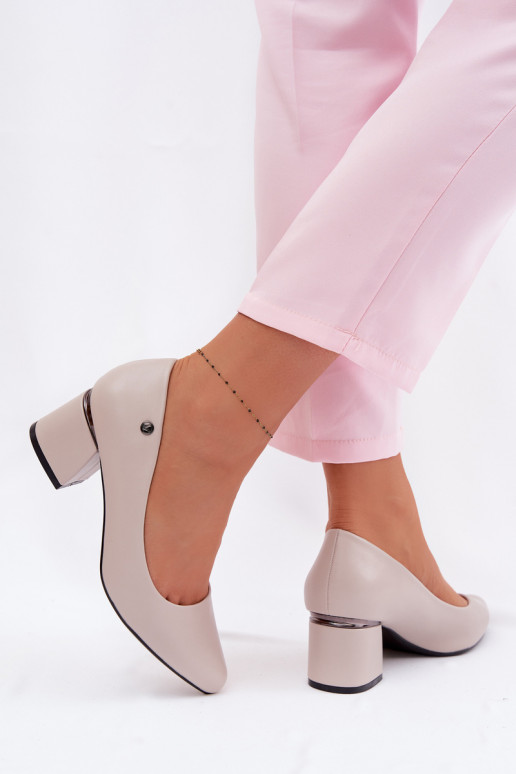 Chaussures avec des talons Vinceza 62292 couleur grise