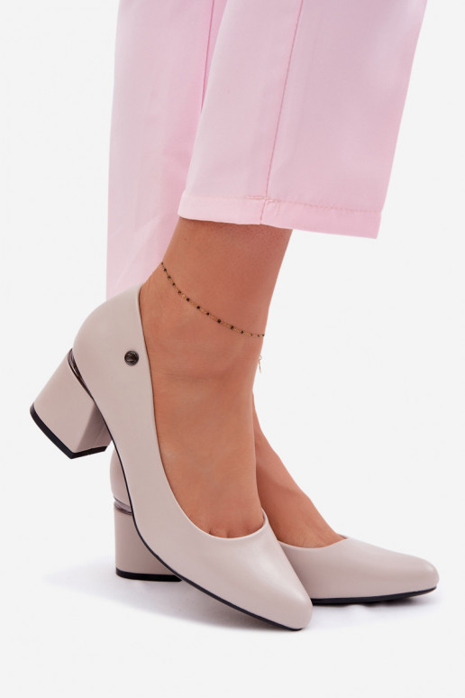 Schuhe mit Absätzen Vinceza 62292 graue Farbe