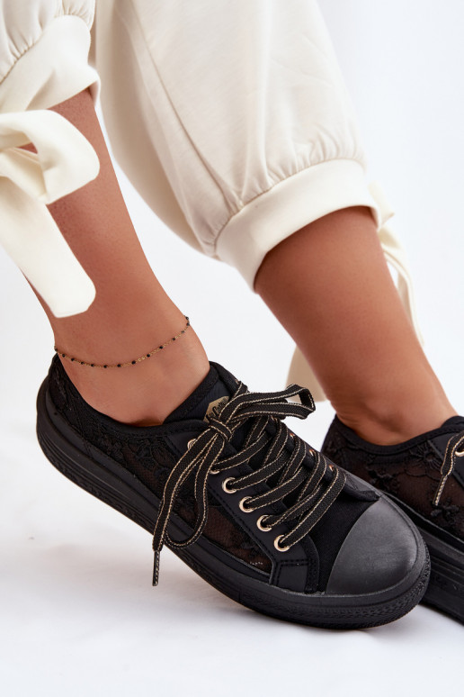 Vrijetijdsschoenen met kant met platform Lee Cooper LCIN-26-44-4479 zInart