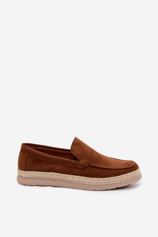 Mocassins espadrilles pour hommes marron Rexton