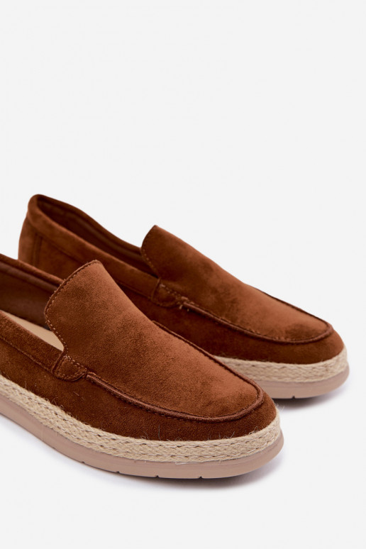 Mocassins espadrilles pour hommes marron Rexton