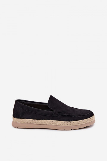 Mocassins espadrilles pour hommes noirs Rexton 2