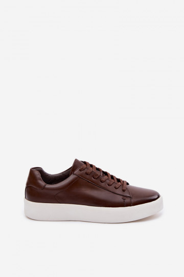 Sneakers model schoenen voor mannen van ecoleer donker bruin Velton 2