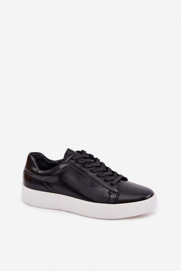 Velton Herren-Sportschuhe aus Kunstleder in schwarz