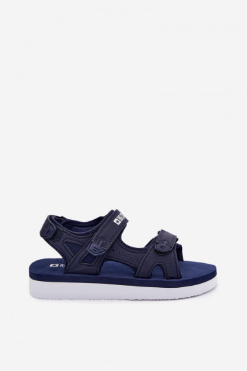 Féminin Style sportif des sandales avec une plateforme Big Star LL274792 bleu foncé 2