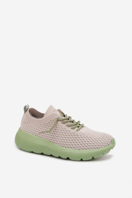 materiaal sportschoenen Dames beige Helinae