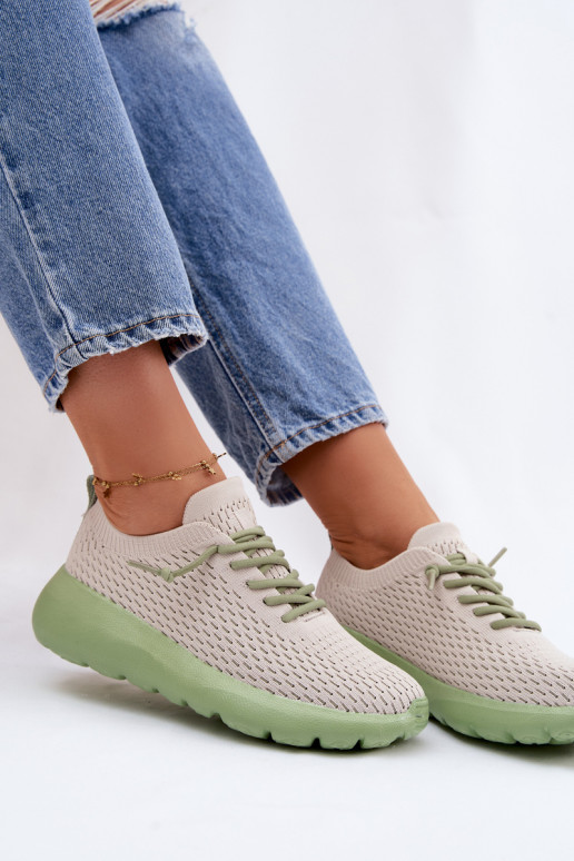 materiaal sportschoenen Dames beige Helinae