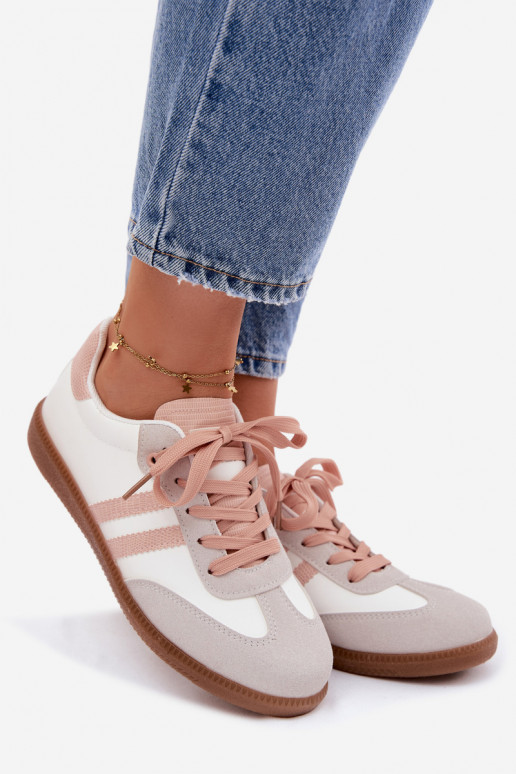 platte sneakers Sneakers Dames INit-roze Loredis