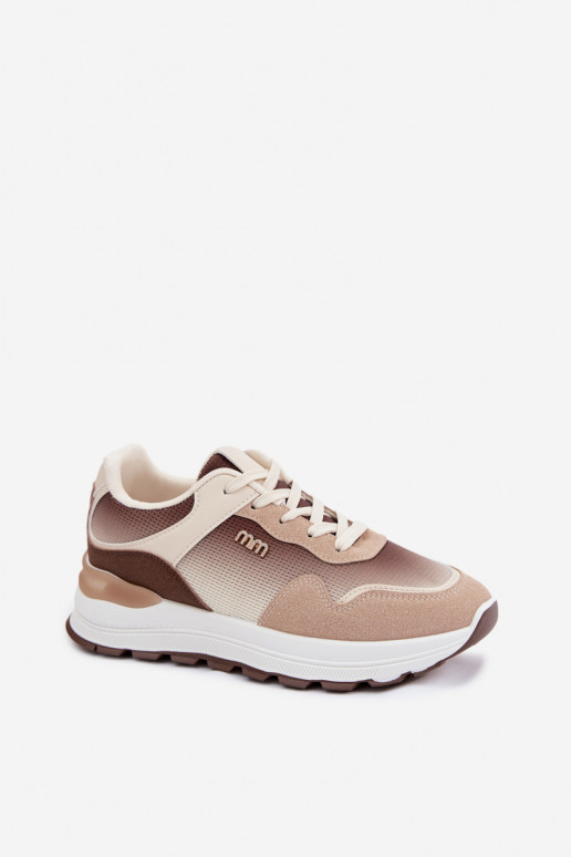 Sneakers model schoenen Dames met platform bruine kleur Lelmira