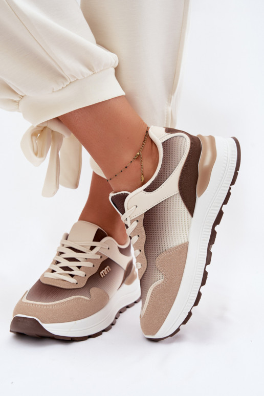 Sneakers model schoenen Dames met platform bruine kleur Lelmira