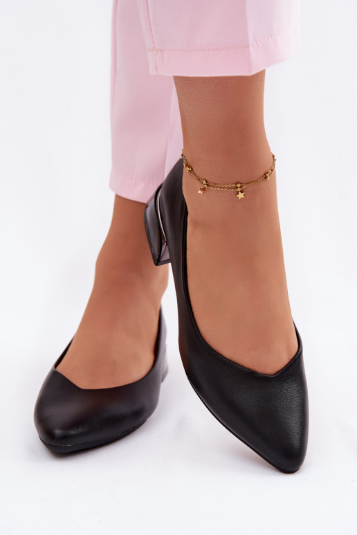 Ballerinas Auf niedrigem Absatz Vinceza 62280 schZuarze Farbe