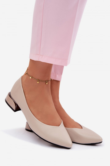 Ballerina's op lage hak Vinceza 62280 zandkleur