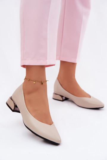 Ballerines à talon bas Vinceza 62280 couleur sable 2