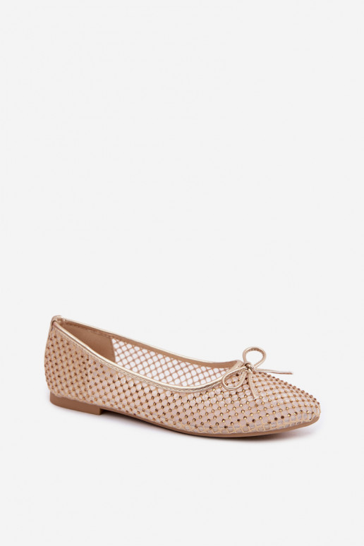 Gaas Ballerinas Met Decoratie Vinceza 62270 gouden kleur