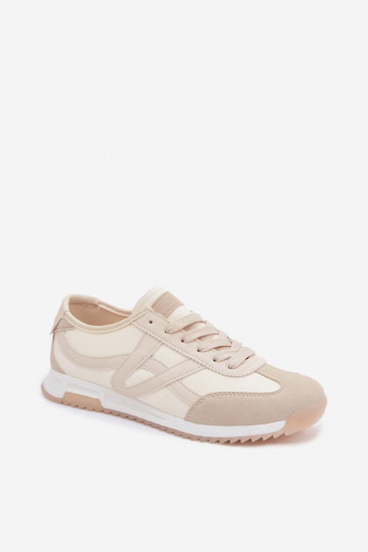 Chaussures modèle baskets Féminin Vinceza 11674 beige