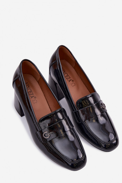 Halfleren schoenen van lakleer Dames met hakken Vinceza 18119 zInart