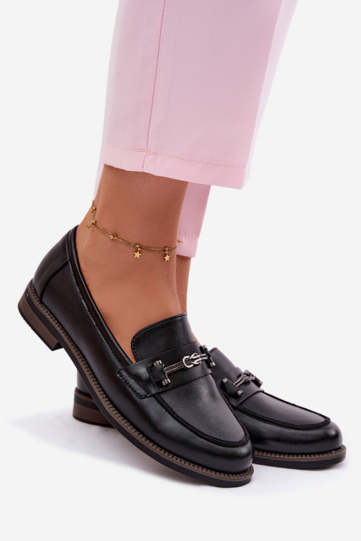 mocassins pour femmes Peau Vinceza 18132 couleur noire