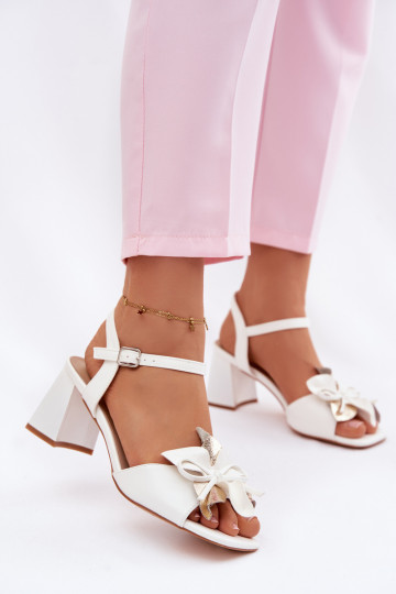 Damessandalen met hoge hakken Met sierlijk Een bloem Vinceza 20283 Initte kleur 2