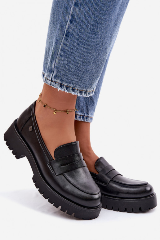 Leer dames mocassins Vinceza 18125 zInart