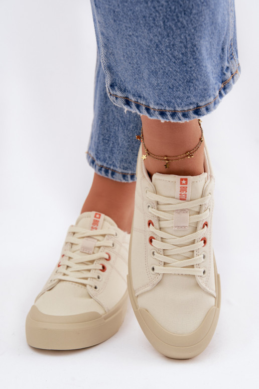 Chaussures de loisirs Big Star NN274445 Memory Foam System beige